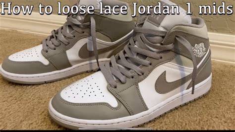 How To Loose Lace Jordan 1 Mids Youtube