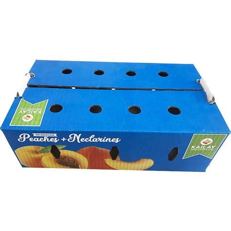 Apple Cardboard Fruit Boxes Pear Tomato Vegetables Customized Size
