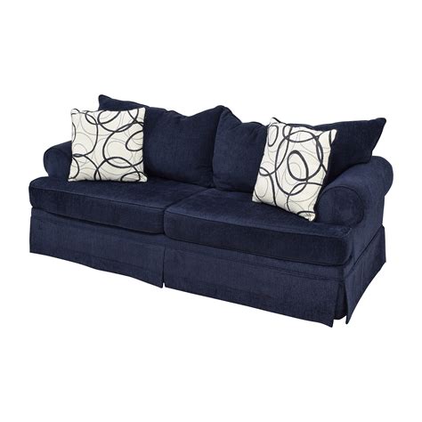 The cushion accessories can also be used to personalise the sofa, adapting to the ergonomic and aesthetic necessities of each user. 66% OFF - Bob's Furniture Bob's Furniture Deep Blue Sofa ...