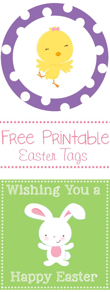 Free Printable Easter and Spring Tags-4 designs to use! - Crazy Little ...
