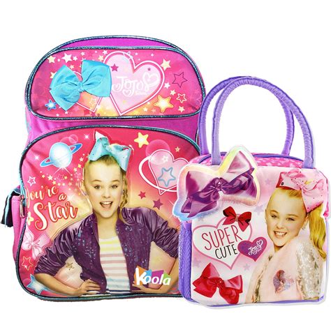 Jojo Siwa Dream Crazy Big School Backpack 16 Book Bag Wlunch Bag