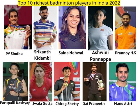 Top Richest Badminton Players In India India Darpan
