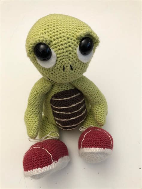 Amigurumi Crocheted Turtle Stuffed Animal Stuffie Stuffy Etsy