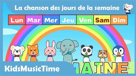 Days of the Week Song in French | Learning the Days of the Week in ...