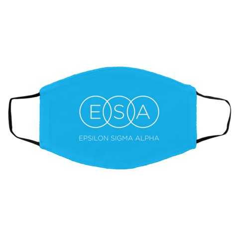 Epsilon Sigma Alpha Blue Face Mask — Greeku