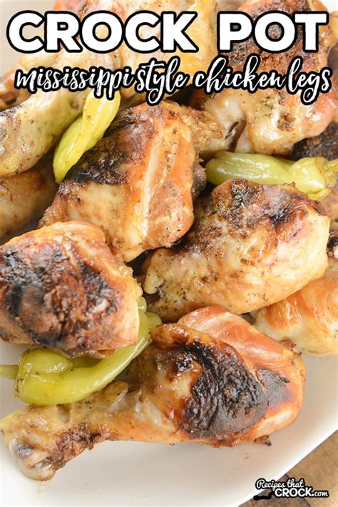 Removed chicken from pot, shred with a fork and add back to don't forget to pin crock pot chicken and gravy. Crock Pot Chicken Legs {Mississippi Style} - Recipes That ...