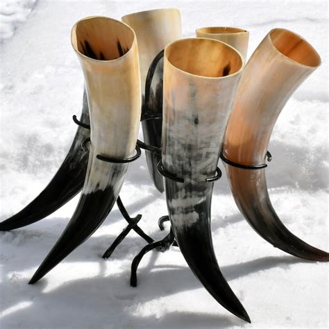Drinking Horn Stand Etsy