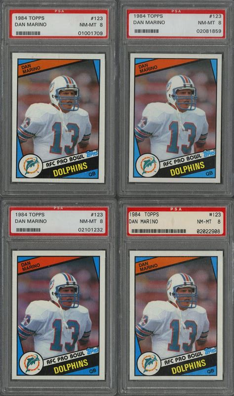 Check spelling or type a new query. Lot Detail - 1984 Topps #123 Dan Marino Rookie Cards Graded Collection (25)