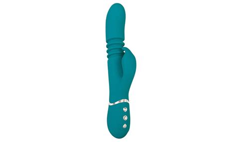 Adam And Eve Eve S Rechargeable Thrusting Rabbit Green Groupon