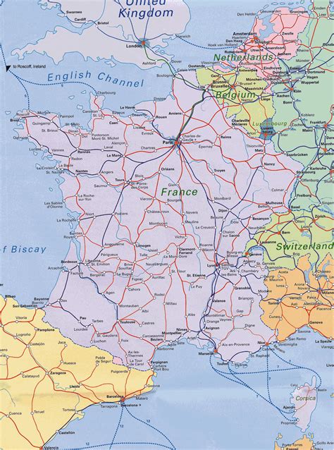 France Train Map Recana Masana
