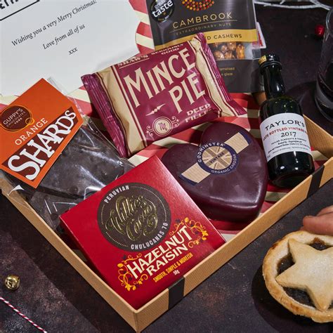 Christmas Cheese Port And Mince Pie Letter Box Hamper By Letter Box Hamper