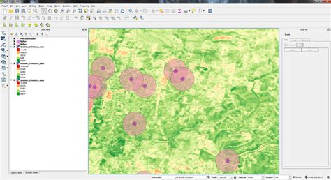Gis Calculating Mean For Each Buffer Using Qgis Math Solves Everything