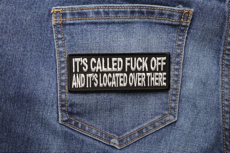 it s called fuck off and it s located over there patch funny patches for adults by ivamis patches