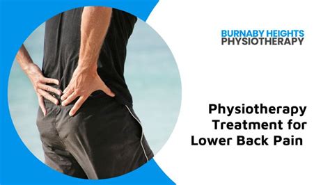 A Practical Guide To Physiotherapy Treatment Choices For Lower Back Pain