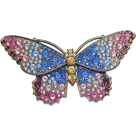 Kenneth J Lane Butterfly Pin Sea Creature Jewelry Butterfly Pin