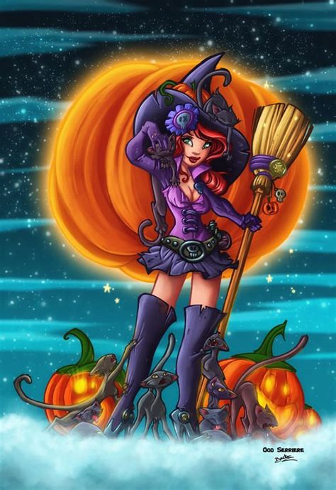 Miss Halloween By Diabolumberto On Deviantart Halloween Art