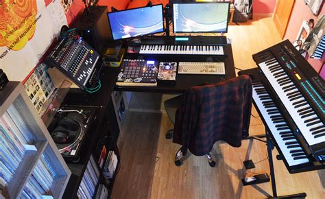 My bedroom "studio", where i make sample based music with mostly ...