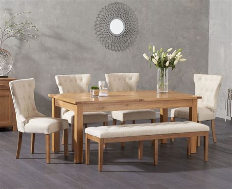 Dining Table And Chairs And Bench Set - Skebe Furniture