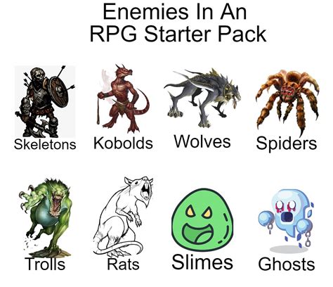 Enemies In An Rpg Starter Pack Rrpgmaker