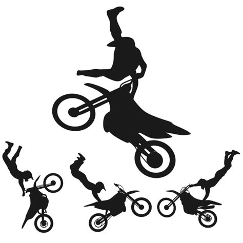The download is not working. Motorcycle Dirt Bike SVG Silhouette Cuttable Design