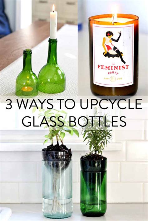 Upcycling Glass Bottle — Flowers And Folk