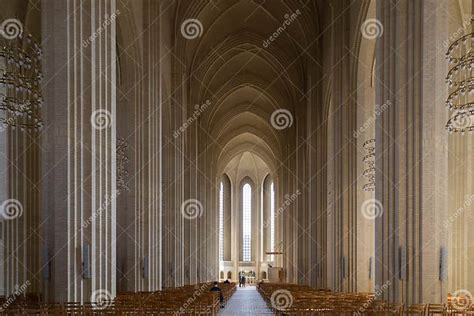 Interior Shot Of Grundtvigs Church In Copenhagen Denmark Stock Photo