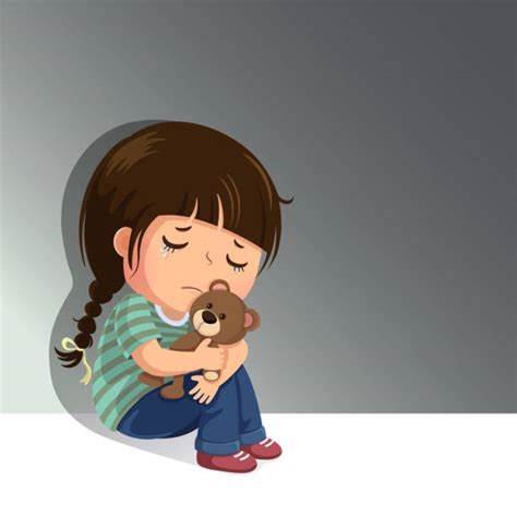 Cartoon Of The Lonely Girl Illustrations Royalty Free Vector Graphics