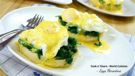 Today's pizza is eggs florentine pizza, a recipe easy to do and ready in no time. Eggs Florentine - Cook n' Share - World Cuisines