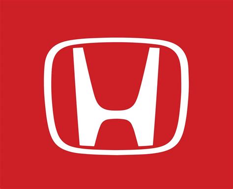 Honda Logo Brand Symbol White Design Japan Car Automobile Vector