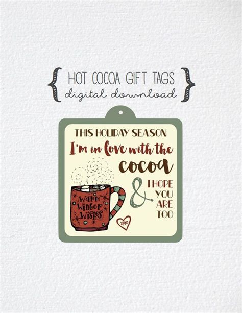 Hot Cocoa T Tags Im In Love With The Cocoa T Tags Christmas