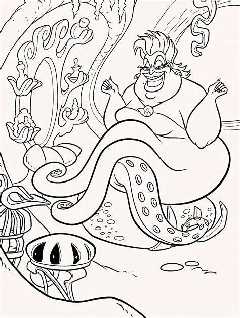 Download free coloring pages for adults that you can print out. ursula coloring pages | Disney coloring pages, Princess ...