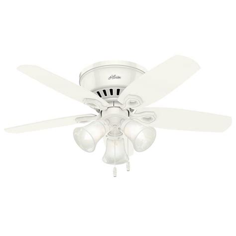 Shop wayfair for the best ceiling fans for low ceilings. Hunter Builder Low Profile 42 in. Indoor Snow White ...