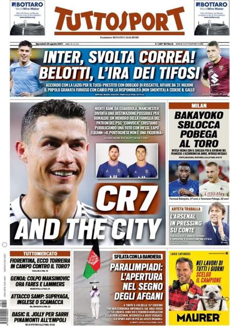 Le Prime Pagine Dei Quotidiani Sportivi Di Oggi Juvenews Eu