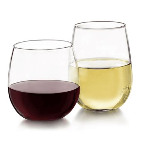 Libbey Stemless 12 Piece Wine Glass Set New Free Shipping