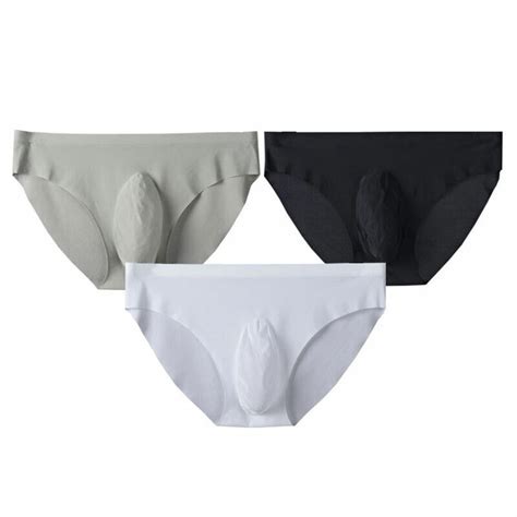 Hommes Sexy Glace Soie Caleçon Sans Couture Boxer Slips Poche String R Ebay