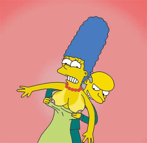 Rule 34 Breasts Clothes Color Female Front View Human Jsl Male Marge Simpson Montgomery Burns
