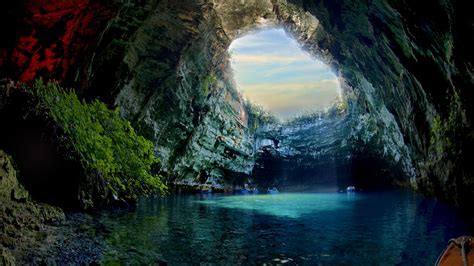 Lake Melissani Cave 4k Ultrahd Wallpaper Backiee