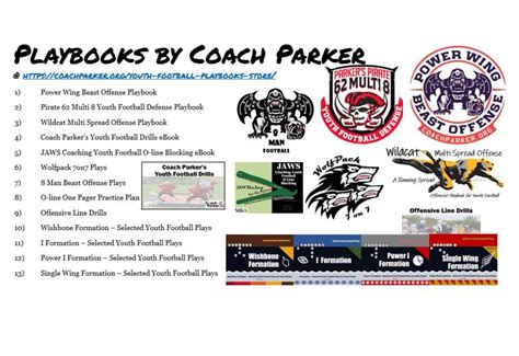 Youth Football Playbooks Store 15 Proven Coaching Ebooks