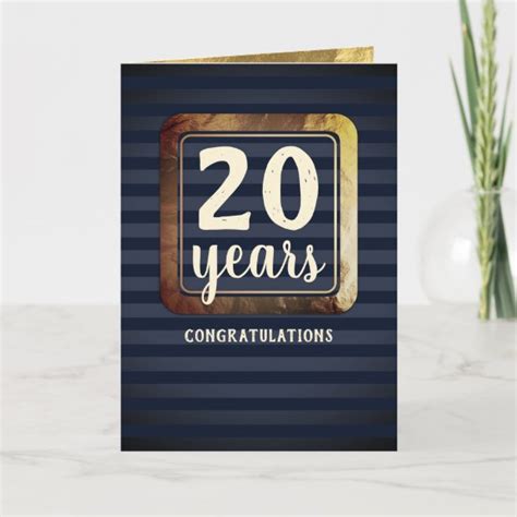 20 Years Employee Anniversary Ts And T Ideas Zazzle Uk
