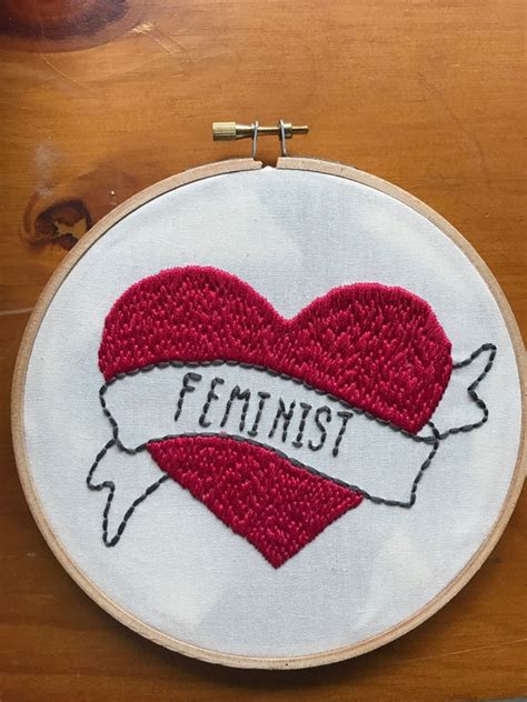 Feminist Hand Embroidery Etsy