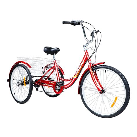 Buy Outroad Adult Tricycle Inch Speed Cruiser Trike Wheel Bikes With Large Basket