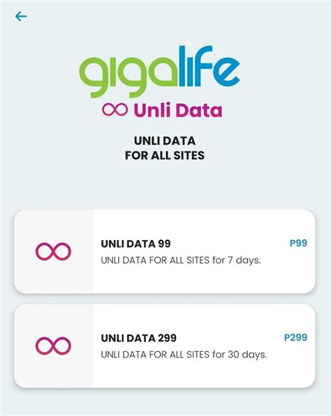 Smart Unli Data Promos Now Available Via Gigalife App Yugatech