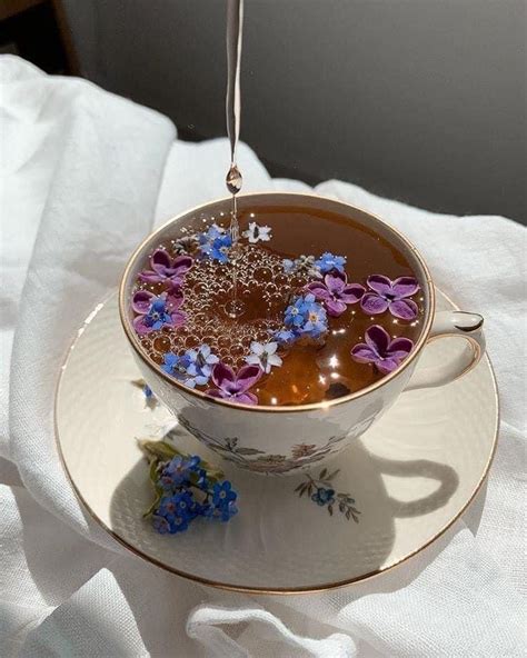 Pin By Assoonaspoon On Blue Blanc Aesthetic Tea Pretty Drinks
