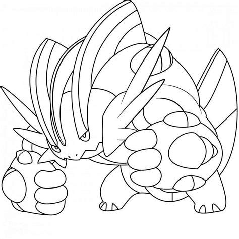 Beautiful Picture Of Blastoise Coloring Page