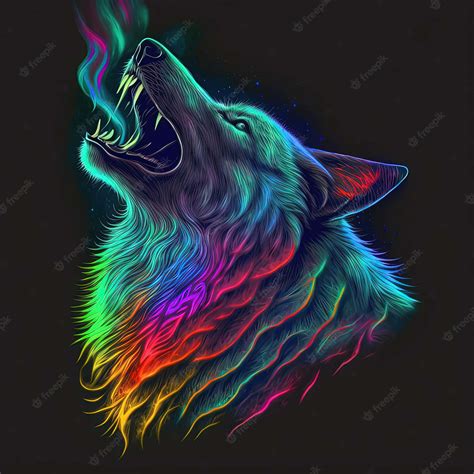 100 Rainbow Wolf Wallpapers