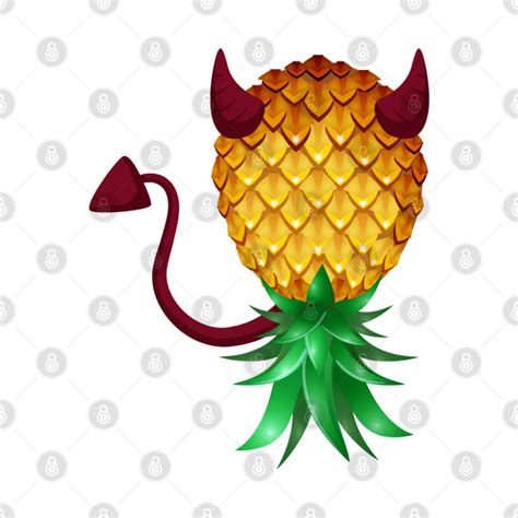 Devil Horn Swinger Upside Down Pineapple Swinger Upside Down Pineapple T Shirt Teepublic
