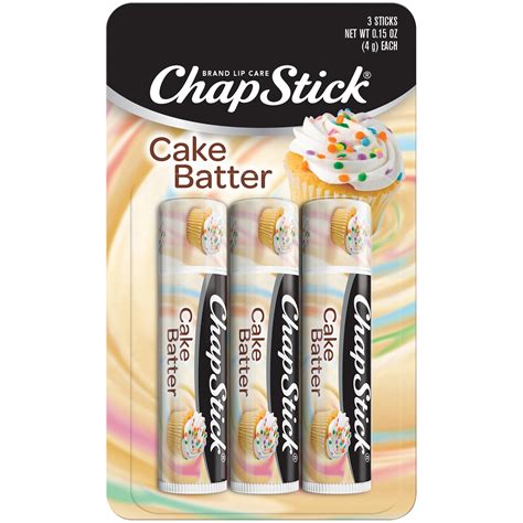 ChapStick Limited Edition Cake Batter Flavored Lip Balm Tubes 0 15 Oz