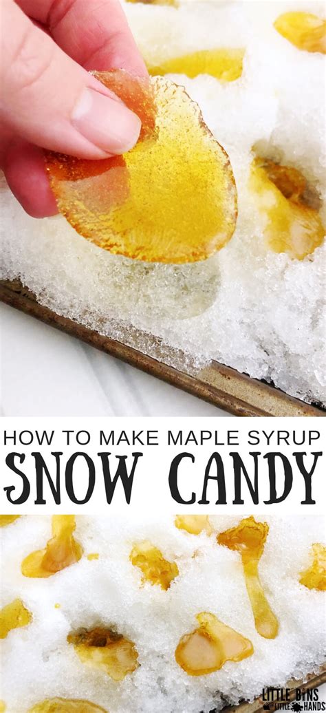 How To Make Maple Syrup Snow Candy Little Bins For