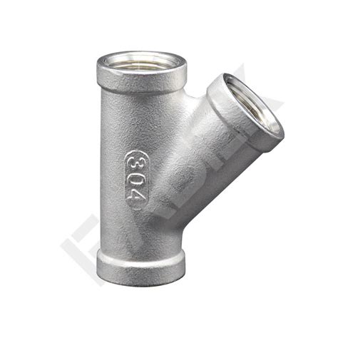 Stainless Steel Thread Pipe Fitting 45 Degree Lateral Tee Manufacturer