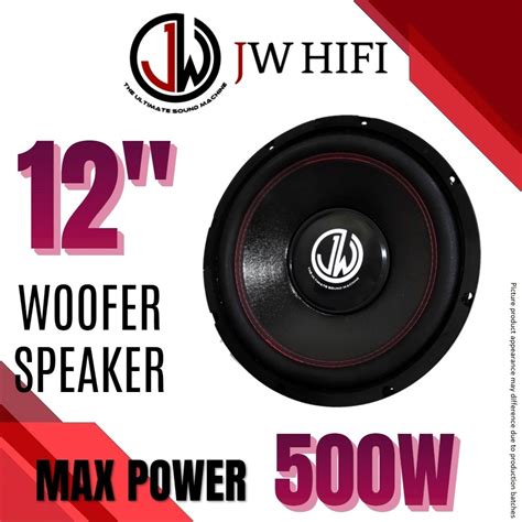 Jw Hifi Woofer 12 Inch Woofer Speaker 12 Inch Car Woofer Woofer Set Kereta Woofer